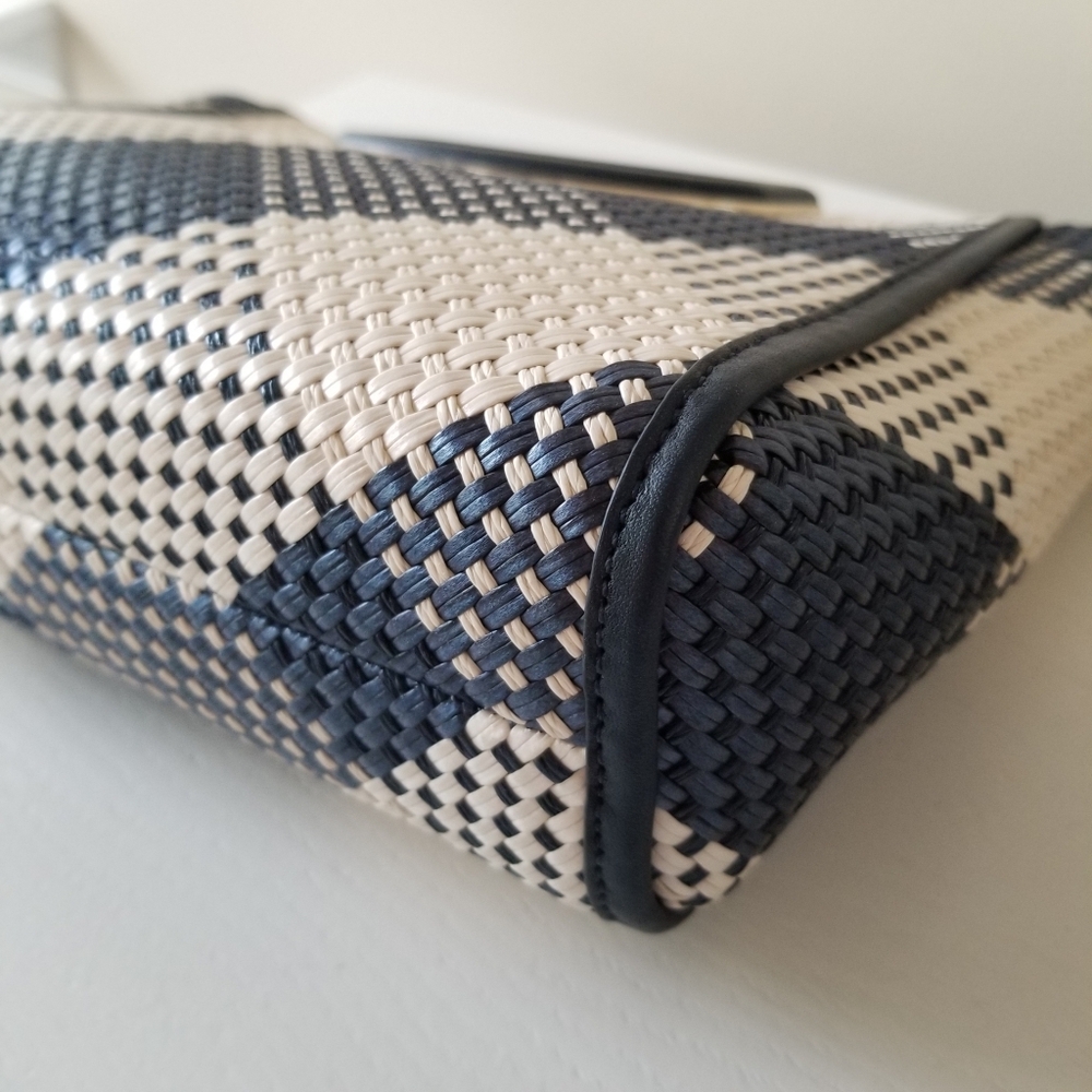 Kate Spade Woven Convertible Clutch Bag Crossbody - Picture 9 of 13